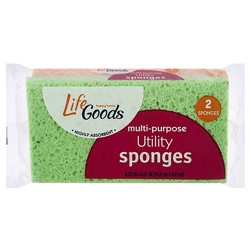 Life Goods Life Goods Multi-Purpose Utility Sponges Paint Sponges Dark Red