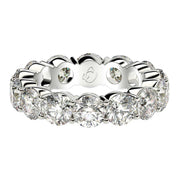 Bids.com Round Cut Lab Grown Diamond Eternity Ring in 14k White Gold (6 cttw FG/VS2) Rings