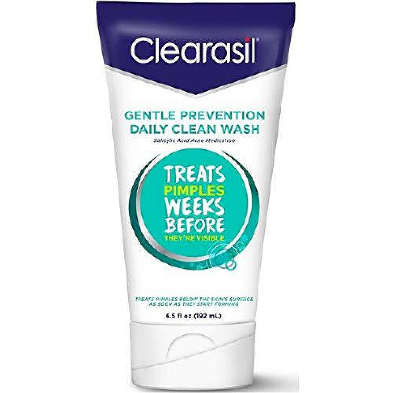 Clearasil Clearasil Gentle Prevention Daily Clean Acne Face Wash 6.5 Oz Skin Care White Smoke