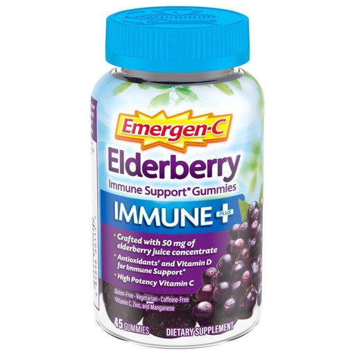 Emergen-C Emergen-C Immune Support Plus Elderberry Gummies 45ct Vitamins & Supplements White Smoke