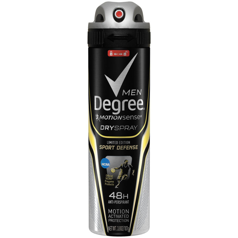 Degree Degree Men Advanced Antiperspirant Deodorant Dry Spray, Sport Defense, 72-Hour Protection, 3.8 oz Deodorant & Anti-Perspirant