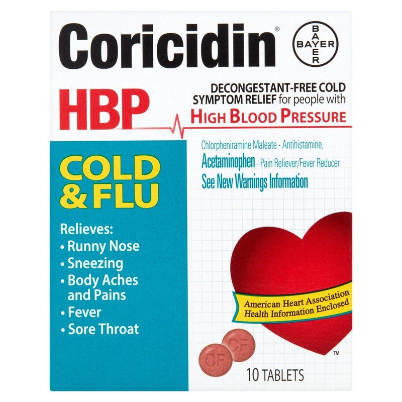 Coricidin Coricidin Hbp Cold & Flu Relief Tablets Medicine & Drugs