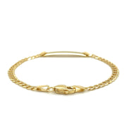 Bids.com 14k Yellow Gold Curb Link Style Children's ID Bracelet Bracelets