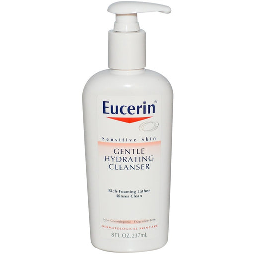 Eucerin Eucerin Sensitive Skin Gentle Hydrating Cleanser - 8 Oz Skin Care Light Gray