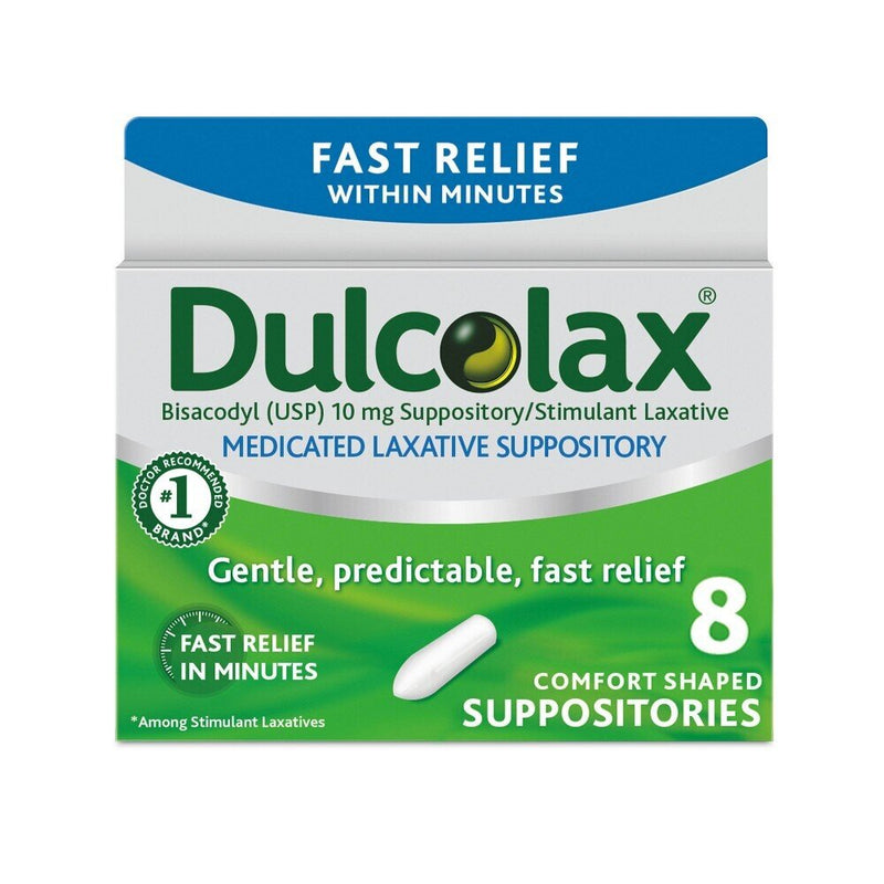 Dulcolax Dulcolax Laxative Suppositories 8Ct Health & Beauty