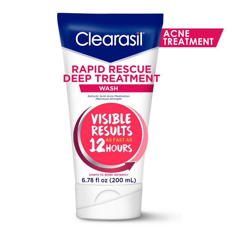 Clearasil Clearasil Rapid Rescue Deep Treatment Wash Salicylic Acid Acne Medication Maximum Strength 6.78 Fl Oz Skin Care