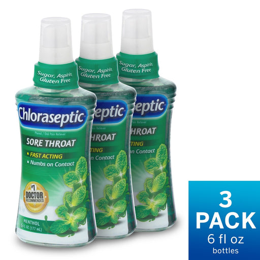 Chloraseptic Chloraseptic Sore Throat Relief Spray - Menthol Flavor, 6 fl oz Medicine & Drugs