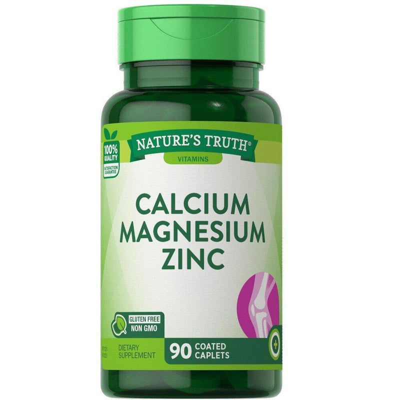 Nature's Truth Nature's Truth Calcium Magnesium Zinc, Coated Caplets Vitamins & Supplements