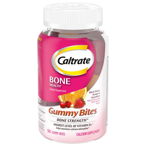 Caltrate Caltrate Bone Health, Gummy Bites, Black Cherry, Orange & Strawberry Vitamins & Supplements