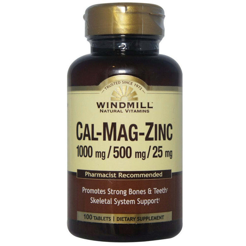 Windmill Windmill Calcium, Magnesium And Zinc, Tablets Vitamins & Supplements