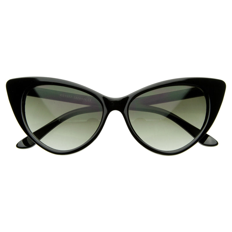 zeroUV Womens Fashion Hot Tip Pointed Vintage Cat Eye Sunglasses 8371 Sunglasses