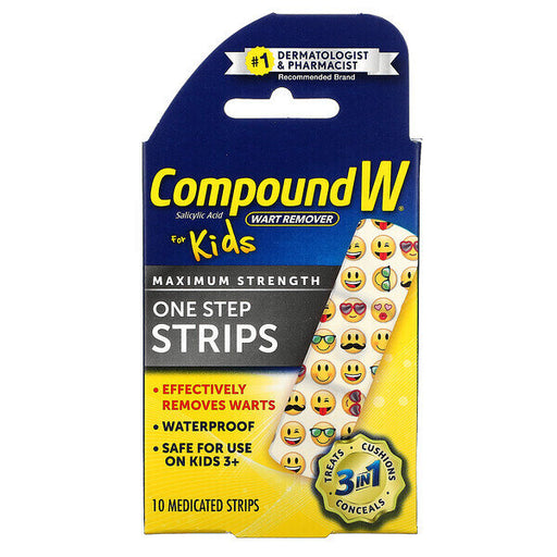 Compound W Compound W One Step Wart Remover - Maximum Strength 40% Salicylic Acid, 10 Medicated Adhesive Patches Wart Removers
