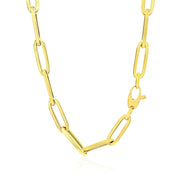 Bids.com 14K Yellow Gold Wide Paperclip Chain (6.1mm) Necklaces
