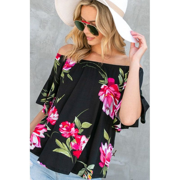 FLORAL OFF SHOULDER TOP