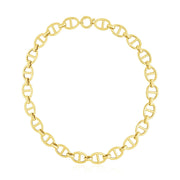 Bids.com 14k Yellow Gold High Polish Oval Mariner Link Necklace (13.8mm) Necklaces