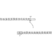 Bids.com 14K White Gold 3.0 Cttw Lab Grown Diamond Illusion-Set Miracle Plate Tennis Bracelet (F-G Color, VS1-VS2 Clarity) - Size 7.25" Bracelets