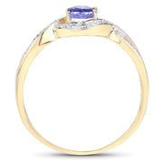 Bids.com 0.75 Carat Genuine Tanzanite .925 Sterling Silver Ring Rings