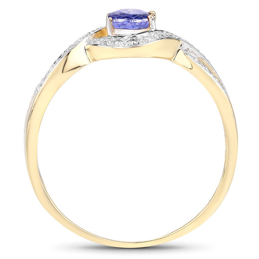 Bids.com 0.75 Carat Genuine Tanzanite .925 Sterling Silver Ring Rings