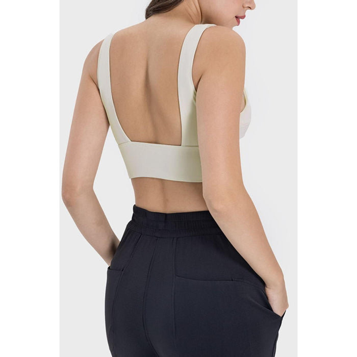 Backless Wide Strap Active Bra