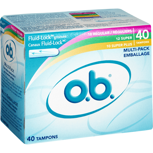 O.b. O.b. Multi-Pack Regular/Super/Super Plus Tampons Tampons White Smoke