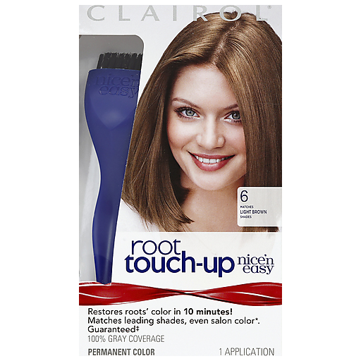 Nice N Easy Nice N Easy Clairol Root Touch-Up Permanent Hair Color 6 Light Brown Hair Color White Smoke