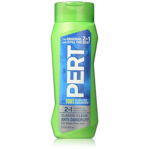 Pert Pert Shampoo & Conditioner, Anti Dandruff, Classic Clean, 2 In 1 13.5 Fl Oz Shampoo & Conditioner