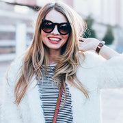 zeroUV Oversize Round Circle Pointed Cat Eye Sunglasses 9180 Sunglasses