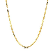 Bids.com 14k Yellow Gold Semi Solid Box Chain 1.6mm Necklaces