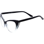 zeroUV 1950's Vintage Mod Fashion Cat Eye Clear Lens Glasses 8435 Glasses