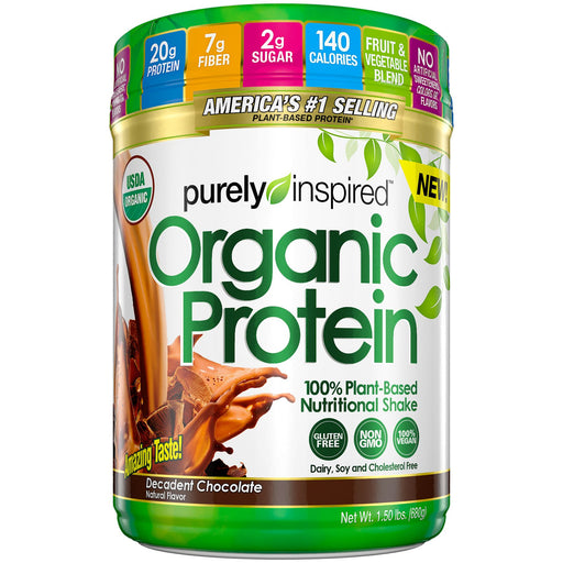 Purely Inspired Purely Inspired Organic Protein Powder, Decadent Chocolate, 1.5 Lb Protein Supplements