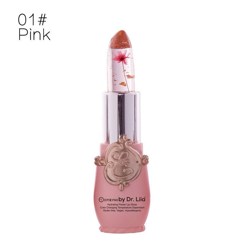 EpiLynx Color-Changing Flower Lip Gloss – Vegan, Gluten-Free, Hydrating Lip Balm