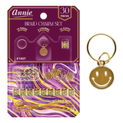 Mill's Beauty Supply Annie Braid Charm Set, Smiley Face - 1 pk Hair Accessories