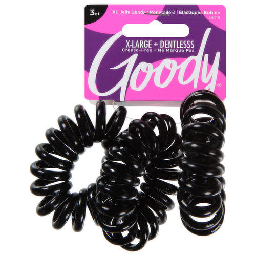 Goody Goody Ponytailers, X-Larger + Dentlesss Hair Care