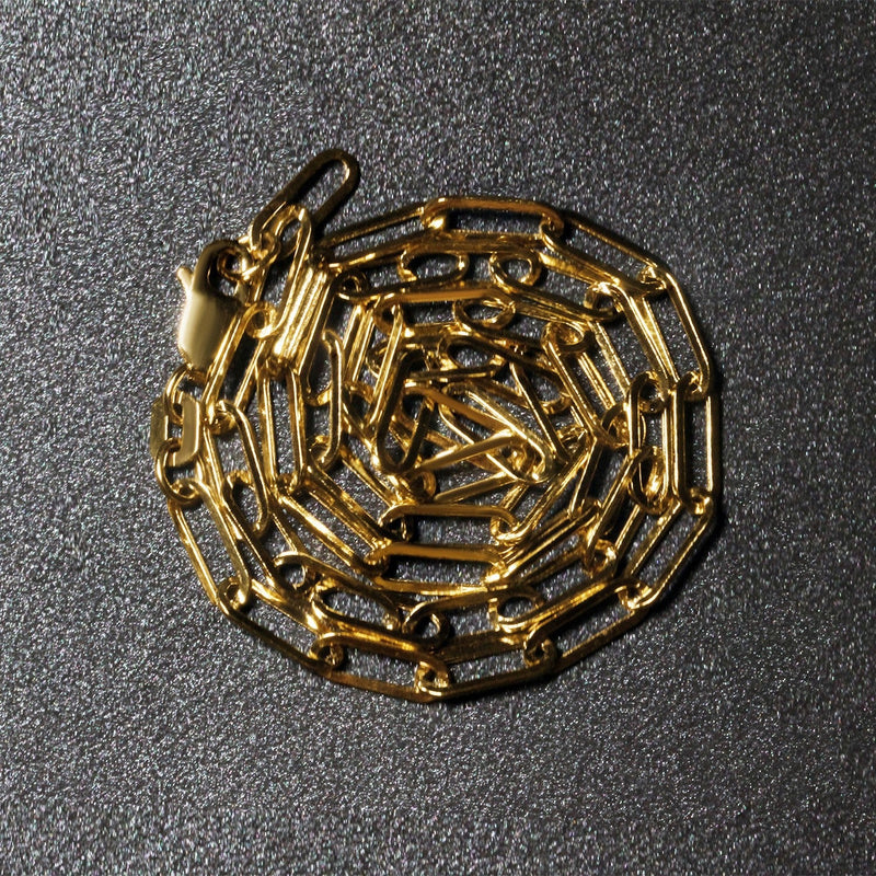 Bids.com 14K Yellow Gold Wide Paperclip Chain (3.3mm) Necklaces