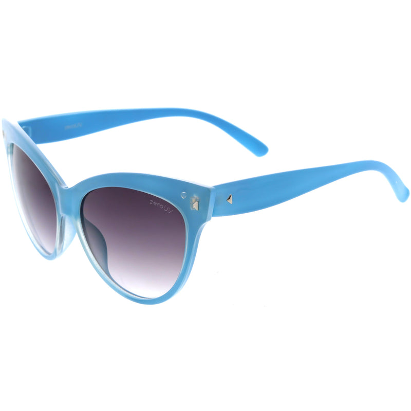 zeroUV High Pointed Tip Inset Frame Oversize Cat Eye Sunglasses 8462 Sunglasses