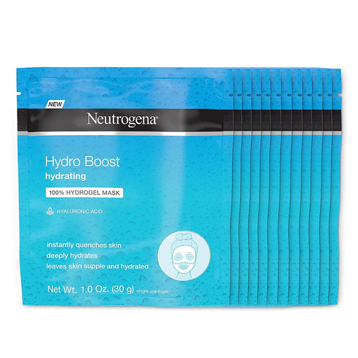 Neutrogena Neutrogena Hydro Boost Moisturizing & Hydrating 100% Hydrogel Sheet Face Mask For Dry Skin With Hyaluronic Acid, Gentle & Non-comedogenic, 1 Ounce Health & Beauty Light Sea Green