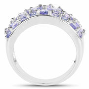 Bids.com 2.52 Carat Genuine Tanzanite .925 Sterling Silver Ring Rings