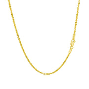 Bids.com 14k Yellow Gold Sparkle Chain 1.5mm Necklaces