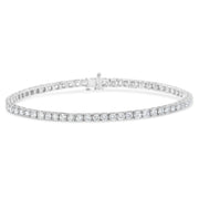 Bids.com IGI Certified 5.0 Cttw Cut Diamond 14K White Gold Classic 7â€ Tennis Bracelet (H-I Color, I1-I2 Clarity) Bracelets