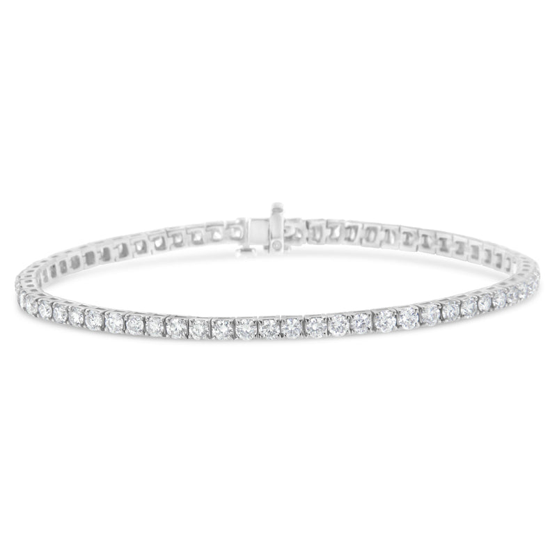 Bids.com IGI Certified 5.0 Cttw Cut Diamond 14K White Gold Classic 7â€ Tennis Bracelet (H-I Color, I1-I2 Clarity) Bracelets