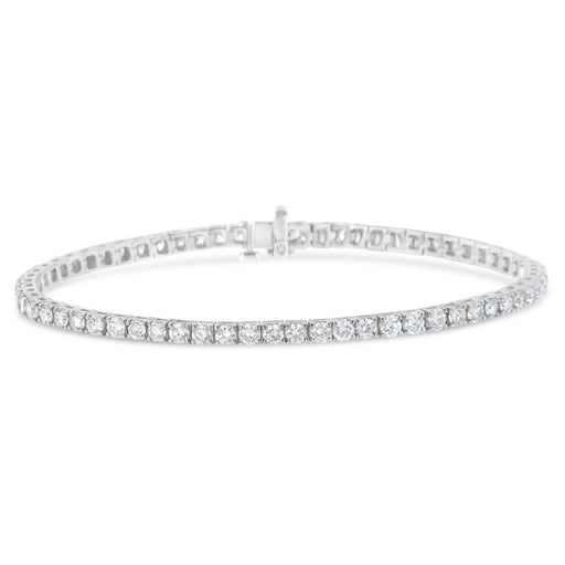 Bids.com IGI Certified 5.0 Cttw Cut Diamond 14K White Gold Classic 7â€ Tennis Bracelet (H-I Color, I1-I2 Clarity) Bracelets