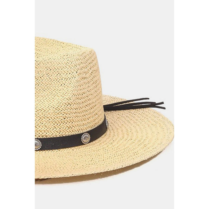 Fame Belt Strap Straw Hat