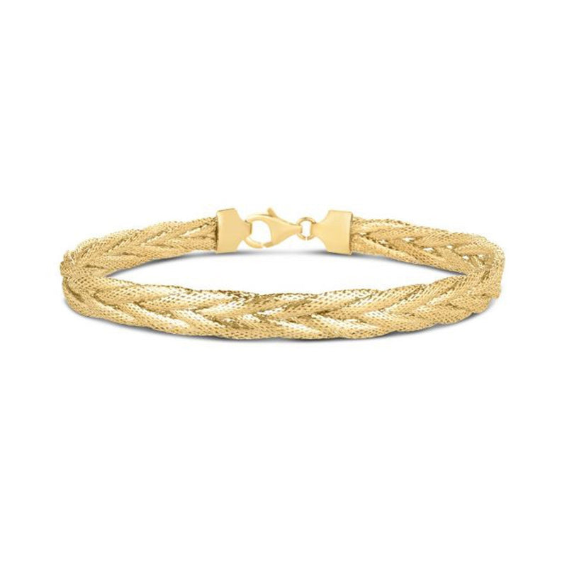 Bids.com 14k Yellow Gold Rapunzel Woven Bracelet (6.00 mm) Bracelets