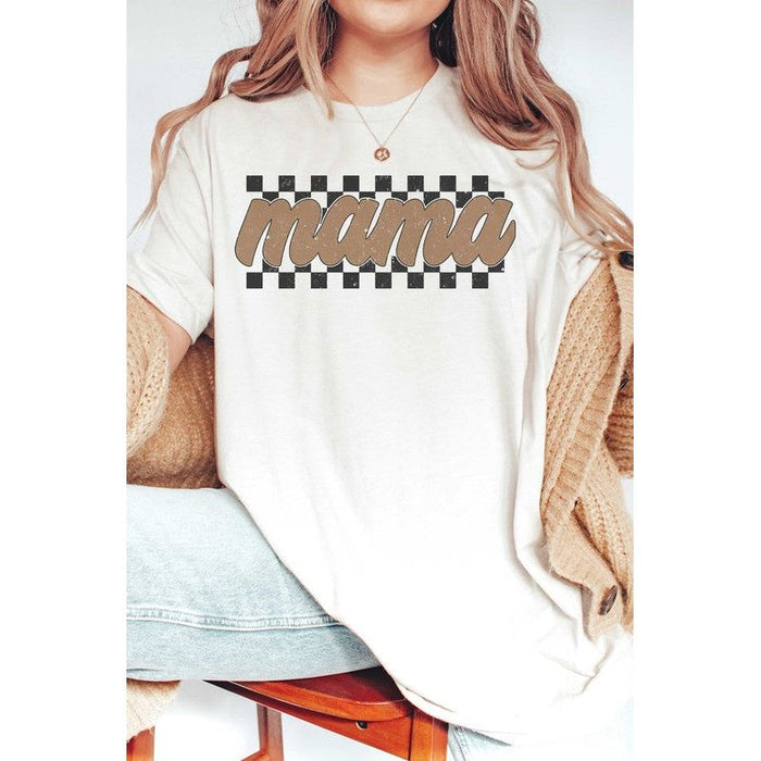 Checkered Mama Graphic T-Shirt