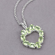 Bids.com 1.70 Carat Genuine Peridot .925 Sterling Silver Pendant Pendants