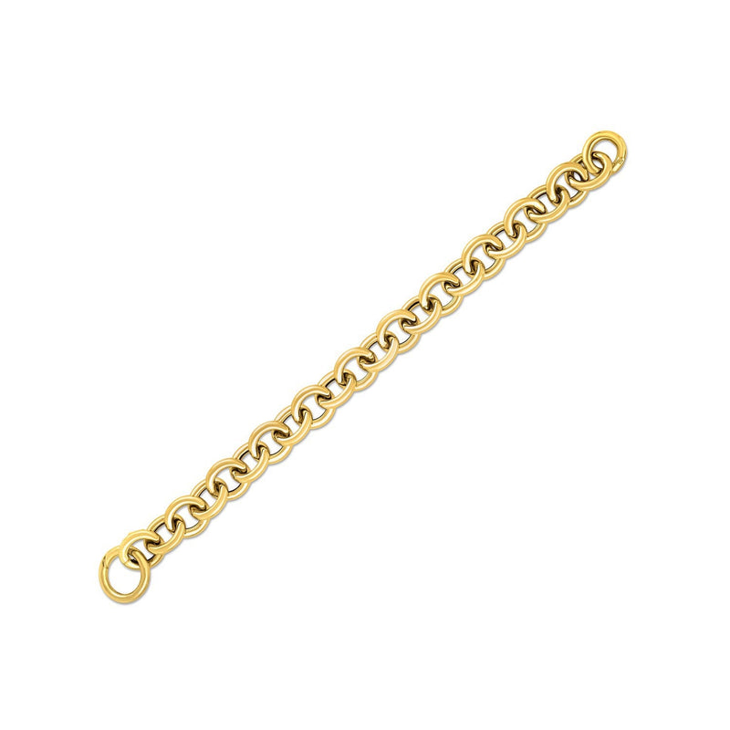 Bids.com 14k Yellow Gold Round Link Bracelet (11.60 mm) Bracelets