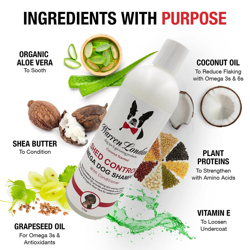 Warren London Shed Control Shampoo for Dogs Dog Shampoo