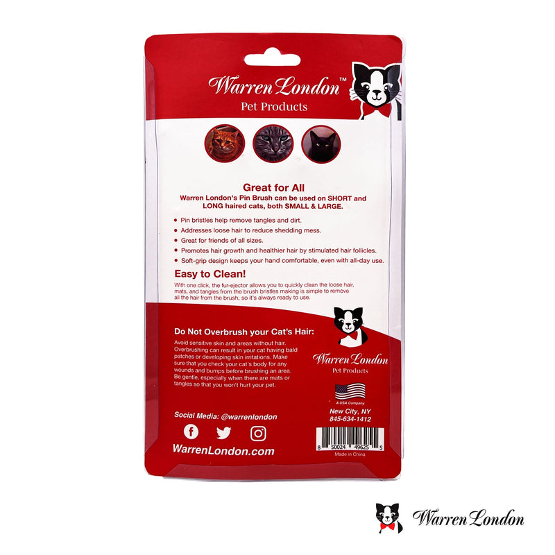 Warren London Cat De-Tangling Pin Brush Cat Supplies