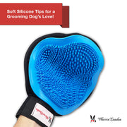 Warren London 2 in 1 Pet Grooming Glove for Dogs & Cats - Double Sided Pet Grooming Supplies