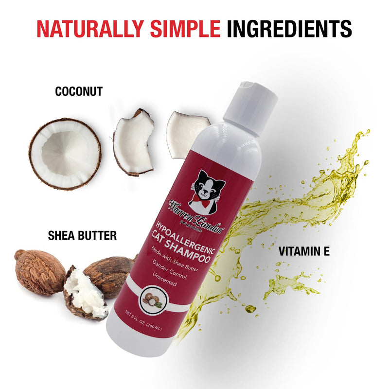 Warren London Cat Hypoallergenic Shampoo - Unscented Cat Supplies